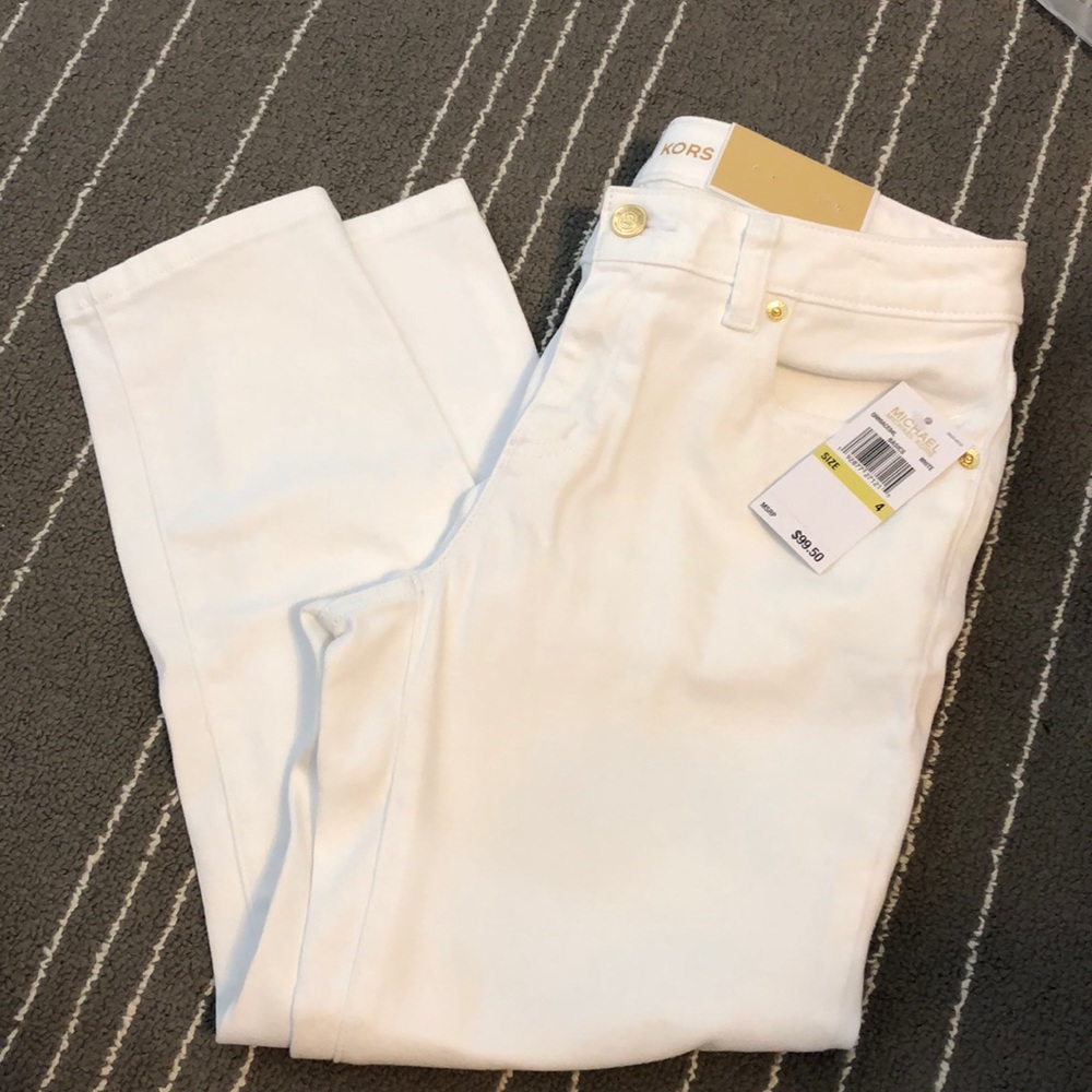 Michael Kors White Cropped Skinny Jeans {NWT}